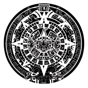 Maya Kalender Wandtattoo
