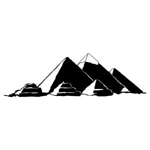 Pyramiden von Gizeh Wandtattoo