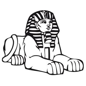 Sphinx von Gizeh Wandtattoo
