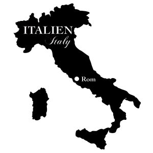 Italien Karte Umriss Wandtattoo