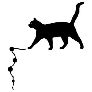 Lichtschalter Katze schwarz Wandtattoo