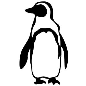 Pinguin Wandtattoo