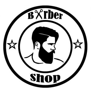 Barber Shop Friseur Vintage Wadeco Wandtattoo