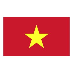 Wadeco Wandtattoo Vietnam Flagge Ansicht