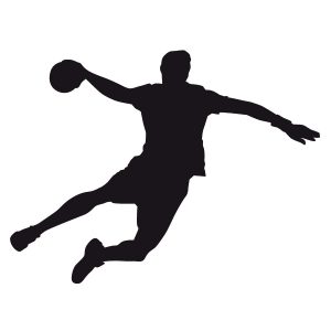 Handball Spieler Wandtattoo Wadeco