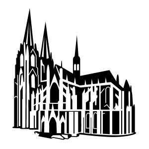 Kölner Dom Cathedral Wadeco Wandtattoo