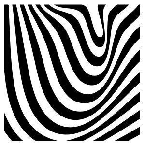Optische Täuschung Zebra Wadeco Wandtattoo