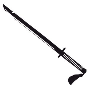 Samurai Schwert Wadeco Wandtattoo