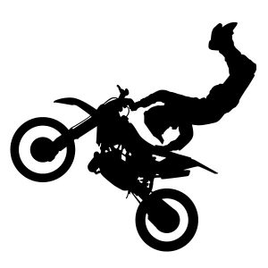 Motocross Jump Freestyle Wadeco Wandtattoo