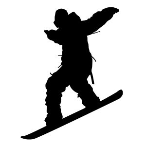 Snowboard Jump Wadeco Wandtattoo
