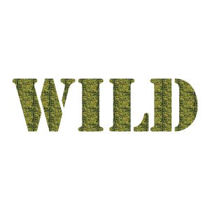 Wild Schriftzug Alligator Digital Wadeco Wandtattoo