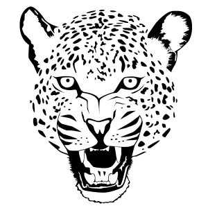 Leopard wild Wadeco Wandtattoo