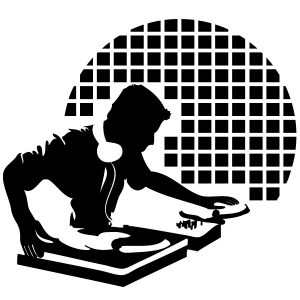 DJ Discokugel Wandtattoo