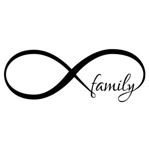 Infinity Family Wadeco Wandtattoo