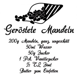 Geröstete Mandeln Rezept Wadeco Wandtattoo