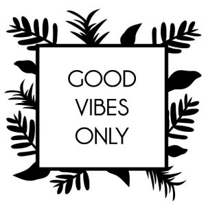 Good vibes only Wadeco Wandtattoo