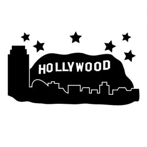 Hollywood Skyline Wadeco Wandtattoo