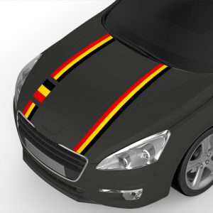 Zierstreifen Belgien Autoaufkleber Länderflagge
