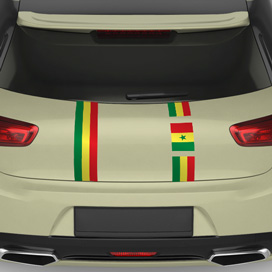 Zierstreifen Senegal Autoaufkleber Länderflagge
