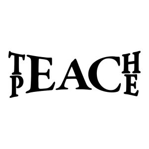 Wandtattoo Teach Peace Klassisch