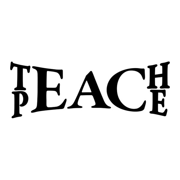 Wandtattoo Teach Peace Klassisch - Versandkosten In D