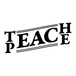 Wandtattoo Teach Peace Vintage
